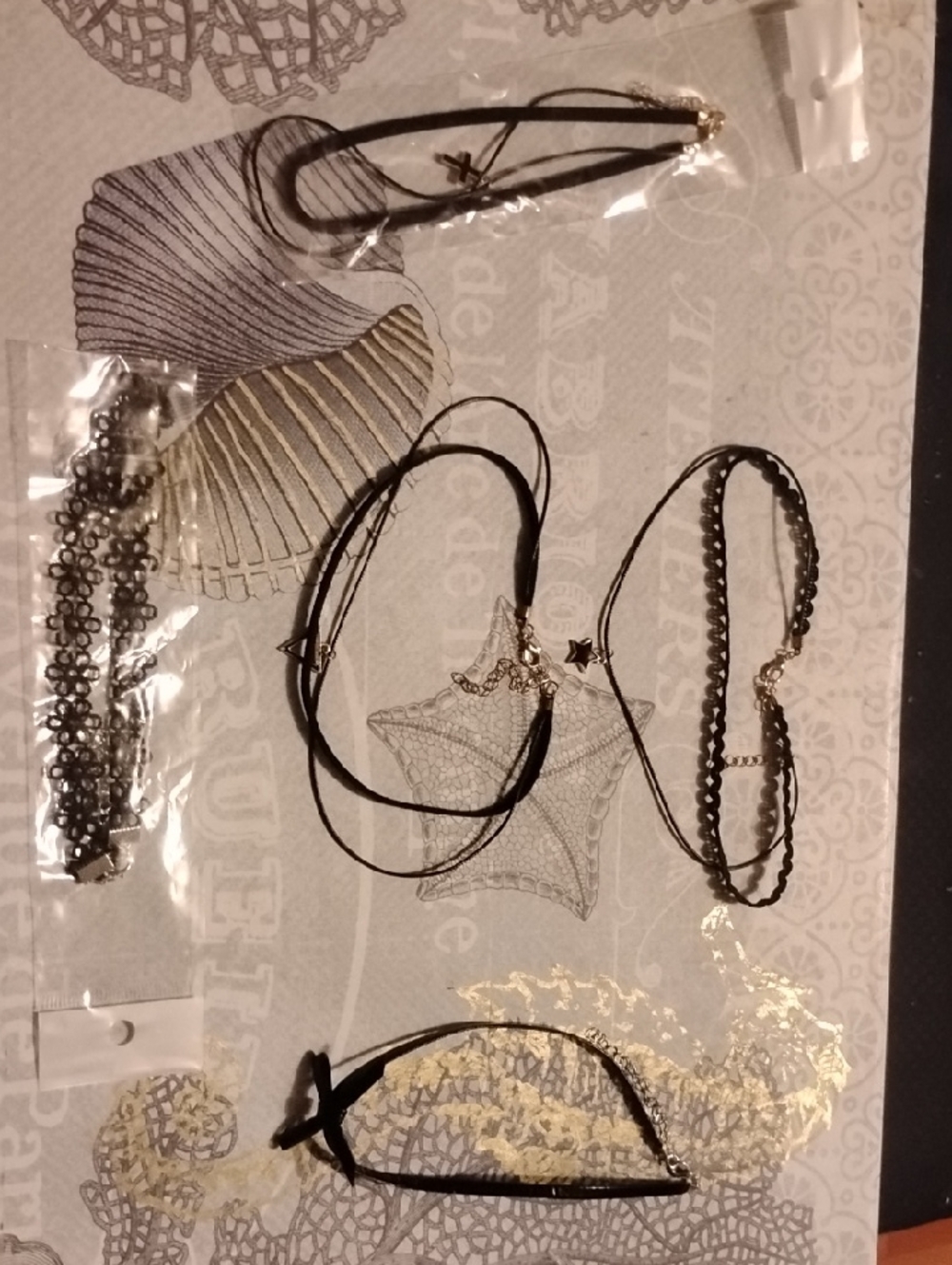 NWOT Amazing Assortment 😁 Of 5 Black Choker Necklaces!